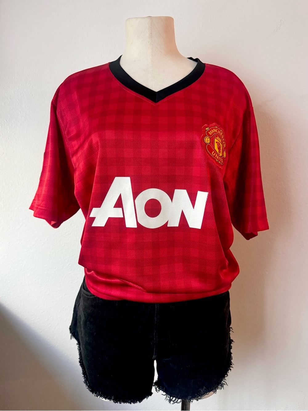 Manchester United 2012-13’ Home Gingham Jersey, Barclays Premier League
